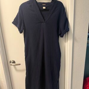 Magaschoni Navy V-Neck Dress
